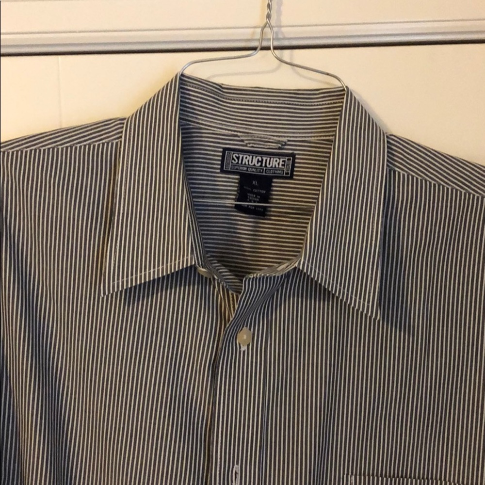 Structure long sleeve button down shirt.
